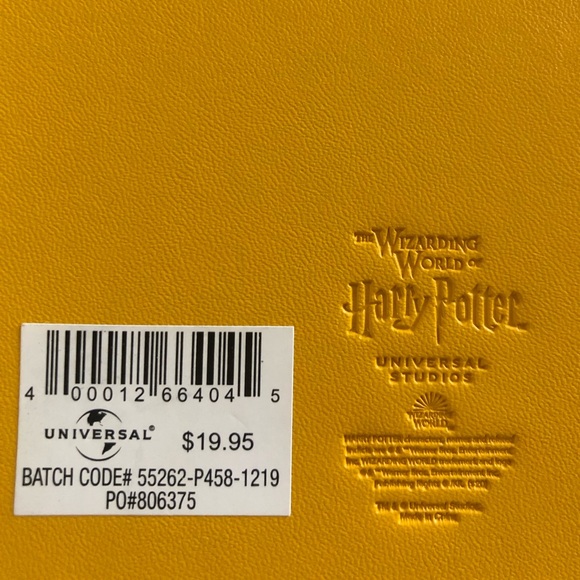 The Wizarding World Of Harry Potter🧙‍♂️ / Small Pressed Leather Journal / New - Picture 3 of 3
